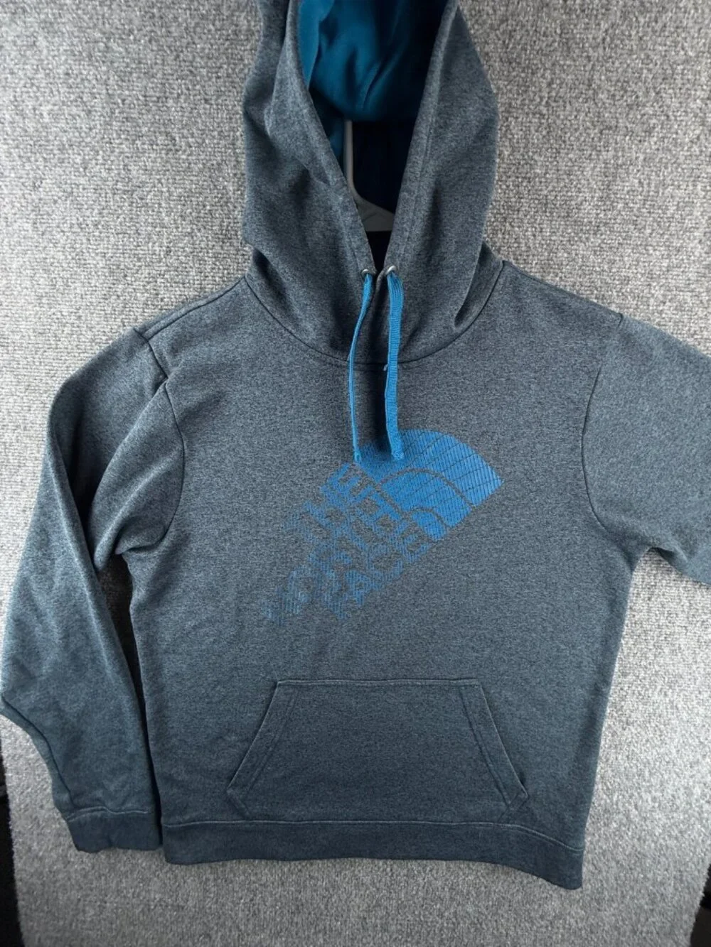 The North Face Hoodie Sweatshirt Men Medium Pullover Drawstring Fleece Inside
